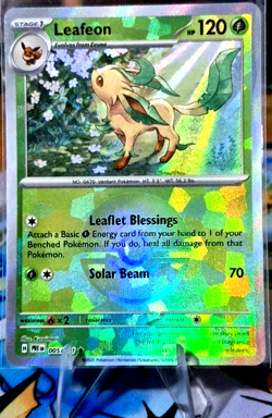 Pokemon Leafeon (Poke Ball Foil) 005/131 Rare Prismatic Evolutions Pokemon TCG - Image 2