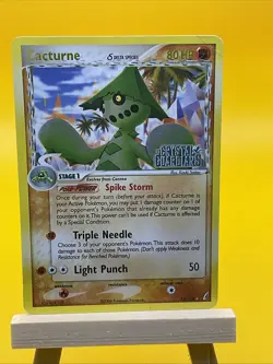 Cacturne 15/100 Delta Species EX Crystal Guardians Reverse Holo Rare Pokemon - Image 1
