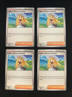 Lillie's Determination 119/132 - Pokemon Mega Evolution NM Lot of 4 #1 - Image 1