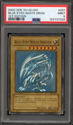 Yu-Gi-Oh! Blue-Eyes White Dragon Starter Deck 1st Edition SDK-001 PSA 9 Mint - Image 1