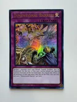 DIMENSIONAL BARRIER 1ST EDITION ULTRA RARE DUDE-EN048 (NM) YUGIOH! - Image 1