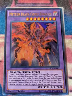 Meteor Black Comet Dragon INOV 1st LP/NM Yugioh - Image 1