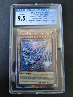 Yugioh Blue-Eyes Jet Dragon BACH-EN004 Secret Rare 1st Edition NM - Image 2