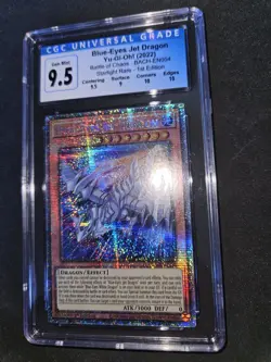 Yugioh Blue-Eyes Jet Dragon BACH-EN004 Secret Rare 1st Edition NM - Image 4