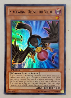Yu-Gi-Oh Blackwing - Oroshi the Squall Super Rare 1st Edition DRLG-EN027 LP - Image 1