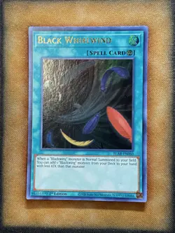 Yugioh Black Whirlwind BLAR-EN060 Ultra Rare 1st Ed LP - Image 1