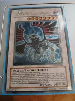 Black Winged Dragon TSHD-EN040 Ultimate Rare Unlimited NM Yugioh - Image 1