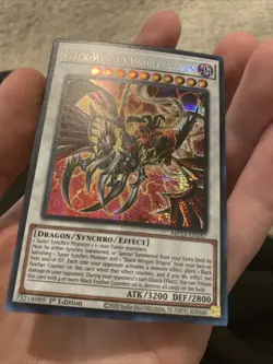 Yugioh x1 Black-Winged Assault Dragon MP23-EN187 Prismatic Secret Rare (NM) - Image 2