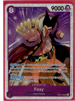Foxy | EB04-036 | SR | One Piece The Azure Sea's Seven - Image 1