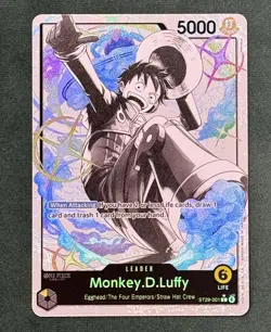 One Piece Starter Deck 29 (Egghead) Monkey.D.Luffy Parallel ST29-001 Foil NM - Image 2