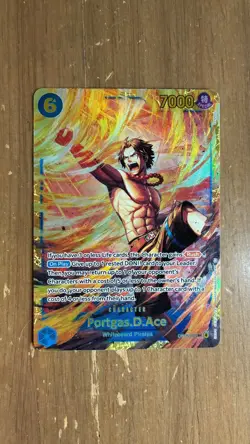 One Piece Carrying On His Will Portgas D Ace OP13-119 Secret Rare SEC SP 2⚓📈 - Image 1
