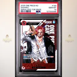 One Piece OP01-120 Serial Shanks Korean PSA 10 2025 Flagship Top prize 189/200 - Image 1