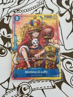 Monkey.D.Luffy (2nd Anniversary Stamped Promo) P-043 One Piece TCG English NM - Image 1