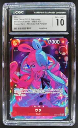 2025 ONE PIECE CCG JAPANESE UTA SUPER RARE ALTERNATE ART EB03-003 CGC 10 E PT - Image 1