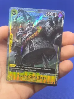 One Piece Kingdoms of Intrigue Capone Gang Bege OP04-100 Alternate Alt Art NM - Image 2