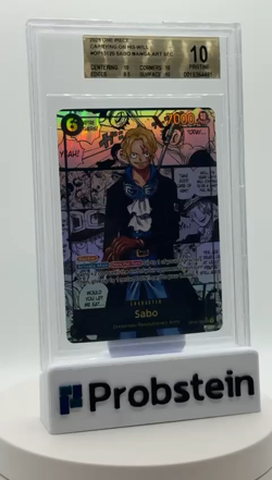 2025 One Piece Carrying On His Will #OP13120 Sabo Manga Art SEC BGS 10 PRISTINE - Image 2