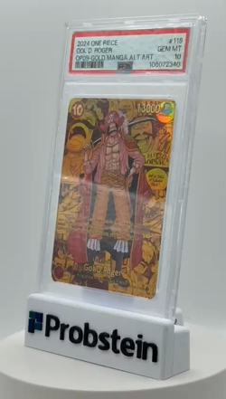 2024 One Piece OP09 Gold Manga Alternate Art #118 Gol D. Roger PSA 10 GEM MINT - Image 2