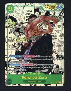 2024 ONE PIECE THE BEST PREMIUM RORONOA ZORO MANGA ALT ART OP06-118 - Image 1
