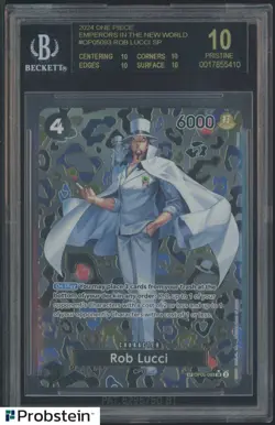 2024 One Piece Emperors In The New World #OP05093 Rob Lucci BGS 10 BLACK LABEL - Image 1