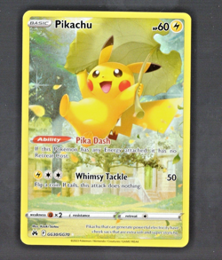 Pokemon TCG Pikachu GG30/GG70 Crown Zenith Galarian Gallery Full Art Ultra Rare - Image 1
