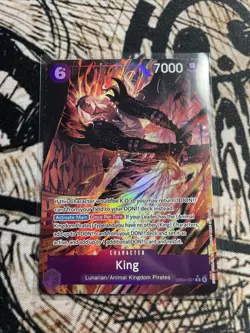 One Piece OP14 The Azure Sea’s Seven - King EB04-031 R Alternate Art ENGLISH - Image 1