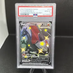 2020 Pokemon SWSH FA Charizard V 079/073 Secret Rare Champion's Path PSA 10 - Image 1