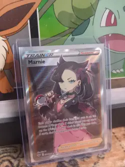 Marnie Full Art Trainer Sword & Shield Base Set 200/202 Pokemon Card TCG - Image 2
