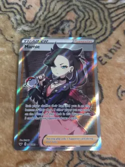 Marnie Full Art Trainer Sword & Shield Base Set 200/202 Pokemon Card TCG - Image 3
