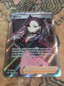 Marnie Full Art Trainer Sword & Shield Base Set 200/202 Pokemon Card TCG - Image 4