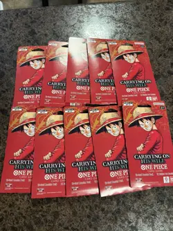 One Piece TCG: Carrying On His Will Sleeved Booster OP-13 English (LOT OF 10) - Image 1