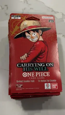 One Piece TCG: Carrying On His Will Sleeved Booster OP-13 English (LOT OF 10) - Image 2
