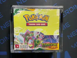 2021 Pokemon Evolving Skies Booster Box Factory Sealed ships in acrylic - Image 1