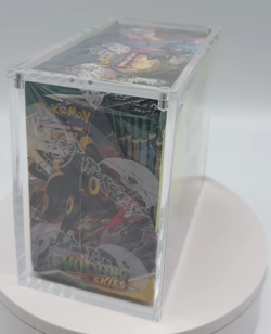 #2 Pokemon Evolving Skies Booster Box SEALED w/ Acrylic Case Mint Sword & Shield - Image 2