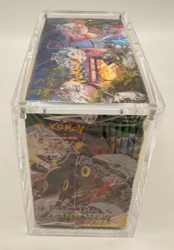 #2 Pokemon Evolving Skies Booster Box SEALED w/ Acrylic Case Mint Sword & Shield - Image 4