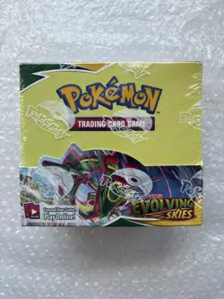 Pokemon Evolving Skies Booster Box Sealed with Acrylic Box - Image 1