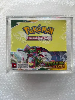 Pokemon Evolving Skies Booster Box Sealed with Acrylic Box - Image 2