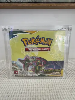 Pokemon TCG Sword and Shield - Evolving Skies Booster Box w/Acrylic case FACTORY - Image 1