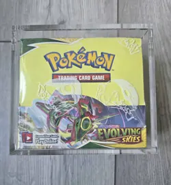 Pokemon TCG Evolving Skies Booster Box New & Sealed with Acrylic Box - Image 1
