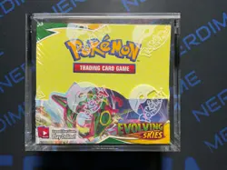 2021 Pokemon Evolving Skies Booster Box Factory Sealed ships in acrylic - Image 1