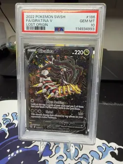 Pokemon 2022 Sword & Shield Lost Origin #186 Giratina v Full Art PSA 10 - Image 3