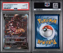 2022 POKEMON SWORD & SHIELD LOST ORIGIN #186 FULL ART/GIRATINA V - PSA 10 - Image 3