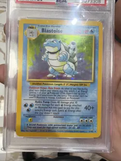 1999 POKEMON GAME BLASTOISE-HOLO #2 PSA NM-MT 8 - Image 3