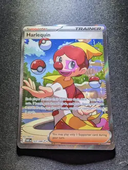 Harlequin 163/086 White Flare English Ultra Rare Pokemon Card Full Art - Image 1