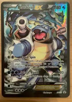 Pokemon TCG Blastoise EX XY122 Full Art Holo Promo Card - Image 1