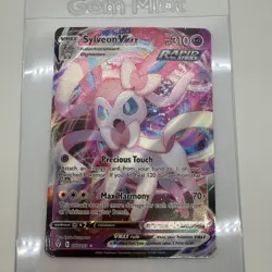 Sylveon VMAX 075/203 Evolving Skies Full Art Pokemon Card TCG NM - Image 2
