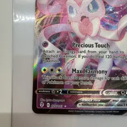 Sylveon VMAX 075/203 Evolving Skies Full Art Pokemon Card TCG NM - Image 3