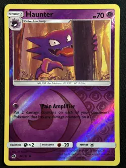 Haunter Reverse Holo SM - Crimson Invasion 37/111 LP-NM Pokemon Card - Image 1