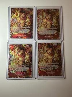 Portgas.D.Ace ST15-005 Illustration Box Vol. 5 Promo 4 Card Play Set Lot - Image 1