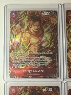 Portgas.D.Ace ST15-005 Illustration Box Vol. 5 Promo 4 Card Play Set Lot - Image 3