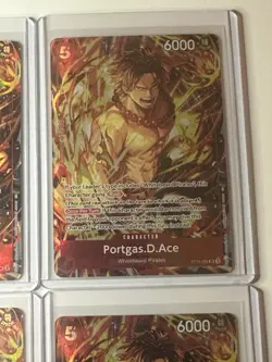 Portgas.D.Ace ST15-005 Illustration Box Vol. 5 Promo 4 Card Play Set Lot - Image 4